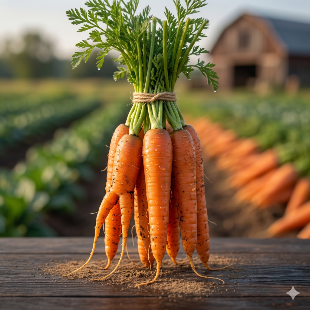 carottes fraiches de la ferme agridefi